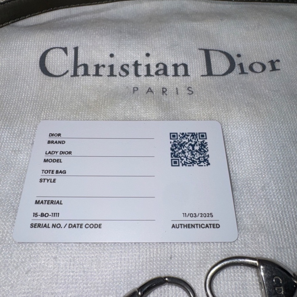 Christian Dior Cannage two-Way Handbag with Pink Stitching~Pre-Loved - Picture 12 of 16